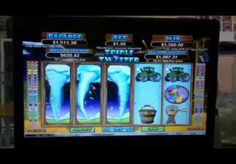 Triple Twister Big Win 1500$. Mega Win. RTG Slots