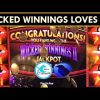 CHASING PROGRESSIVES WORKS! SUPER BIG WINS! Wicked Winnings Slot Machine WONDER 4 JACKPOTS