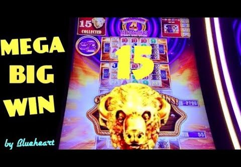 15 BUFFALO GOLD HEADS! MEGA WIN! Tall Fortunes slot machine BONUS WINS!