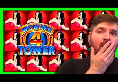 BIG WINS! I Triggered The Tower Bonus on A BIG BET!! Wonder 4 Tower Slot Machine