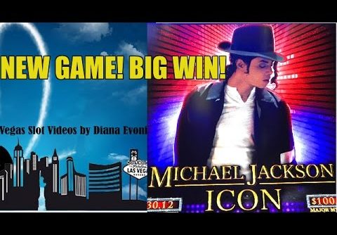 NEW! BIG WIN! MICHAEL JACKSON ICON SLOT MACHINE BONUS