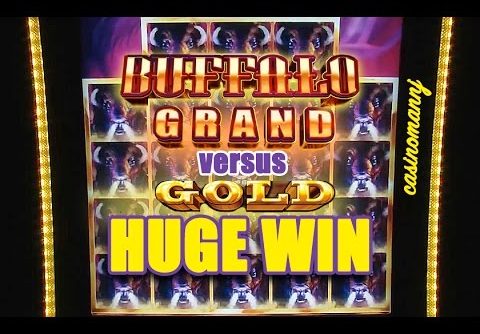 BUFFALO GRAND vs. BUFFALO GOLD SLOT – HUGE WIN!!! – Slot Machine Bonus