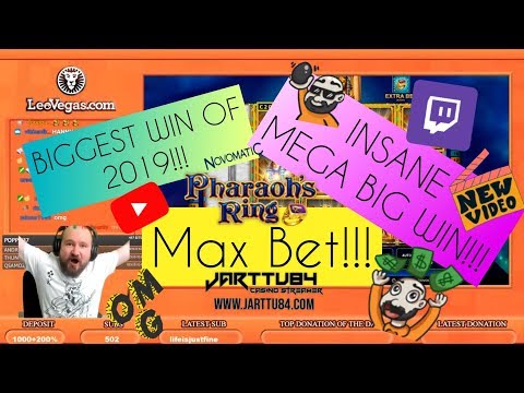 MAX BET!! INSANE MEGA BIG WIN FROM PHARAOH’S RING!!