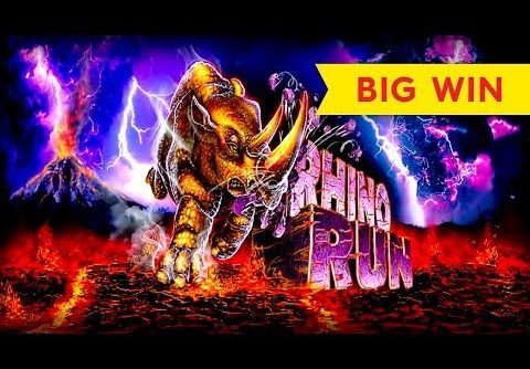 BIG WIN BONUS! Rhino Run Slot – DOUBLE RETRIGGER!