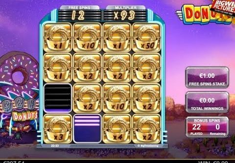 Donuts Slot – Free Spins With 93x Multiplier Sick Result!