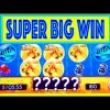 SUPER BIG WIN!! “GOLDFISH DELUXE” Slot w/ MY DAD! – Slot Machine Bonus Win Videos