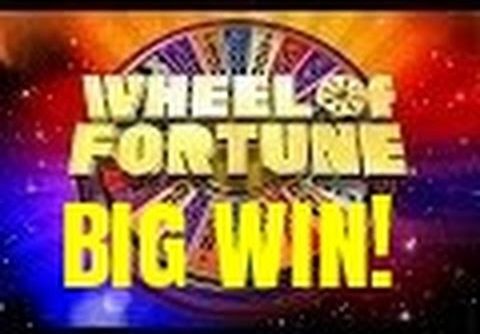 BIG WIN! WHEEL OF FORTUNE SLOT MACHINE- BONUSES!