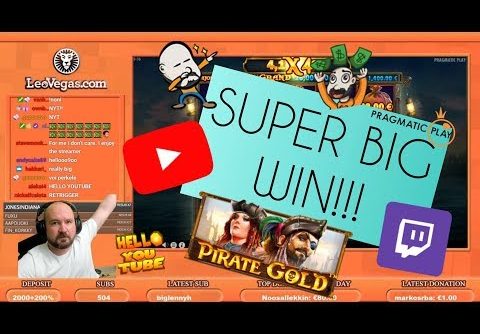 Super Big Win From Pirate Gold Slot!!