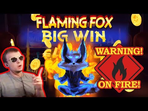 MEGA BIG WIN on Flaming Fox Slot!