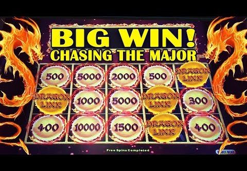 🤑BIG WIN!🤑 – DRAGON LINK SLOT 🐲 – CHASING THE MAJOR! – Slot Machine Bonus