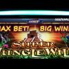 MAX BET! – SUPER JUNGLE WILD SLOT – *BIG WIN* – Slot Machine Bonus