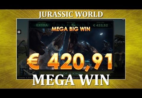 MEGA WIN – Jurassic World – Gyrosphere Valley – NEW SLOT !!