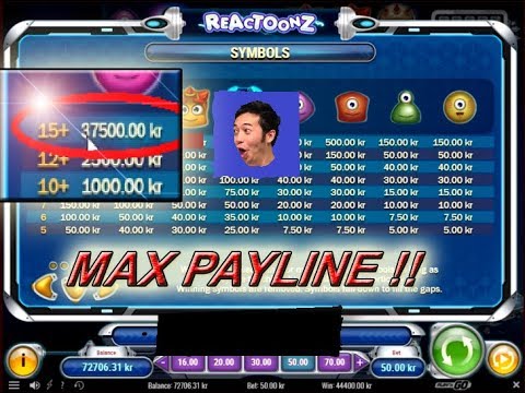 🤖 OMG!? MuST SEE! ON ReAcTOonZ SLOT BIGGEST POSSIBLE WIN IN ONE SPIN