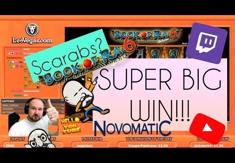 Scarabs!? Super Big Win From Book Of Ra 6!!