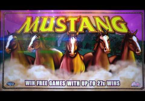 CRAZY RETRIGGERS & BIG WIN ON MUSTANG SLOT MACHINE POKIE BONUSES BY BALLY – PALA CASINO