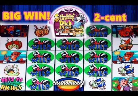 2-cent STINKIN’ RICH SLOT – BIG WIN!!! – Slot Machine Bonus