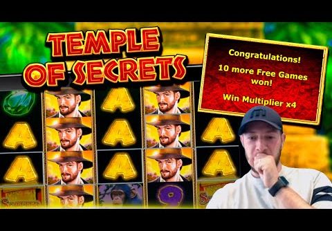 TEMPLE OF SECRETS SLOT! Retriggers For A Big Win!