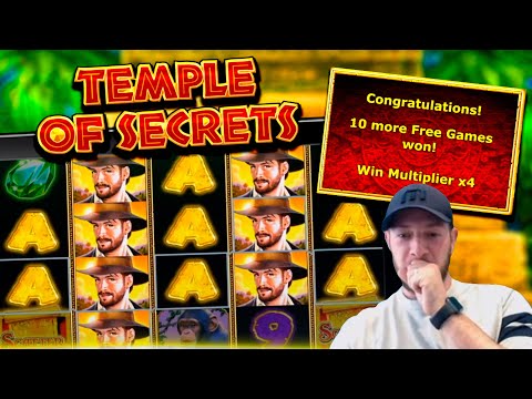 TEMPLE OF SECRETS SLOT! Retriggers For A Big Win!