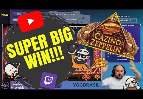 And No Wildline! Super Big Win From Cazino Zeppelin Slot!!