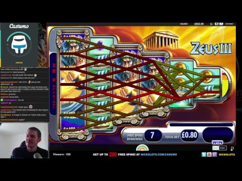 SUPER MEGA WIN on Zeus 3 Slot – £0.80 Bet
