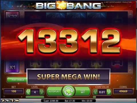 Big Bang Slot- NetEnt – Mega Big Win
