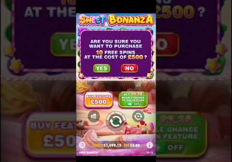 SWEET BONANZA SLOT £500 BONUS BUY BIG WIN!