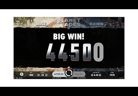 Slot : Planet Of The Apes  €100 Bet Huge Wins