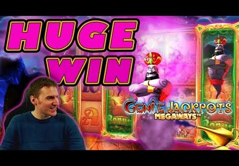 HUGE WIN on Genie Jackpots Megaways Slot – £4 Bet