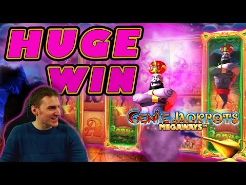 HUGE WIN on Genie Jackpots Megaways Slot – £4 Bet