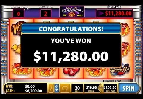 QUICK HIT SLOTS !! MEGA BIG WIN 2016