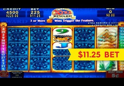 Mayan Chief Slot – $11.25 Max Bet – WHAT A REVEAL! BIG WIN!!