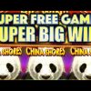 SUPER BIG WIN!! GREEN SUPER FREE GAMES ON CHINA SHORES GREAT STACKS Slot Machine Bonus (KONAMI)