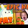 SUPER MEGA WIN IN FAT RABBIT (FULL SCREEN!!)