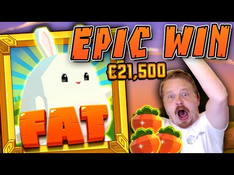 SUPER MEGA WIN IN FAT RABBIT (FULL SCREEN!!)