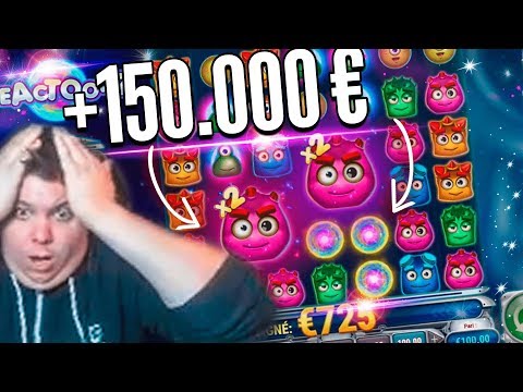 New World Record Win 150.000€  on Reactoonz Slot – Top 5 Biggest Wins of week