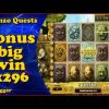 Gonzo big win bonus x296. Netent slot
