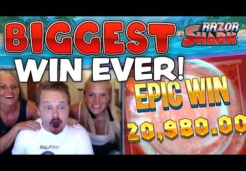 SUPER MEGA WIN – RAZOR SHARK (MY BIGGEST EVER SLOT WIN!!!)