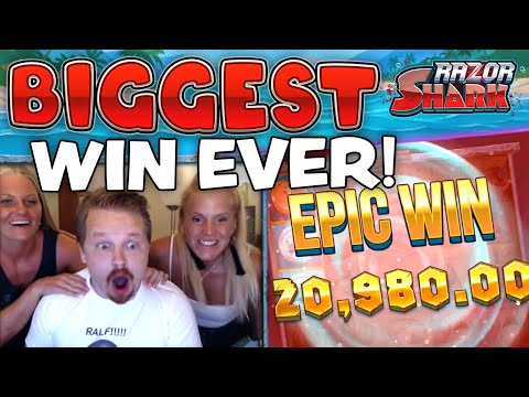 SUPER MEGA WIN – RAZOR SHARK (MY BIGGEST EVER SLOT WIN!!!)