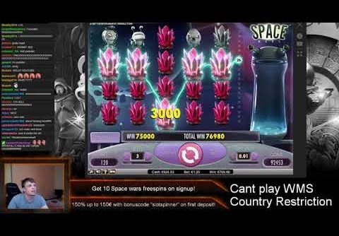 MEGA BIG WIN IN SLOT MACHINE SPACE WARS! ONLINE CASINO AUSTRALIA BONUS JACKPOT 2018