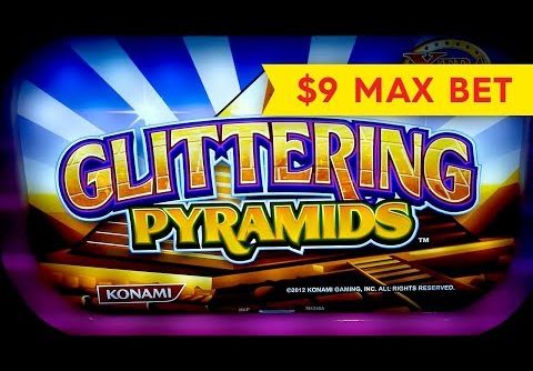 Glittering Pyramids Slot – $9 Max Bet – BIG WIN BONUS!