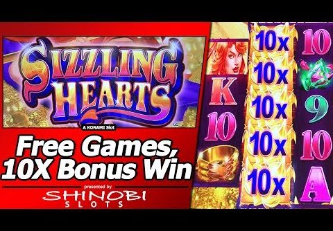 Sizzling Hearts Slot – Super Big Win with 10x Wilds, 3 Free Spins Bonuses