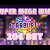Starburst 20€ Bet Super Mega Win