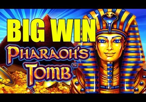 ONLINE CASINO Pharaoh’s Tomb Big Win – mega win – (betsize example 2 euro bet) – Epic reactions