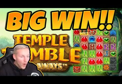 Huge Win! Temple Tumble BIG WIN – Epic Win on Online slots from CasinoDaddy LIVE Stream