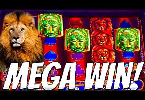 MEGA WIN+PROGRESSIVE!!! LIONS!!! KING OF AFRICA SLOT MACHINE!!!