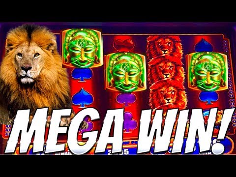 MEGA WIN+PROGRESSIVE!!! LIONS!!! KING OF AFRICA SLOT MACHINE!!!