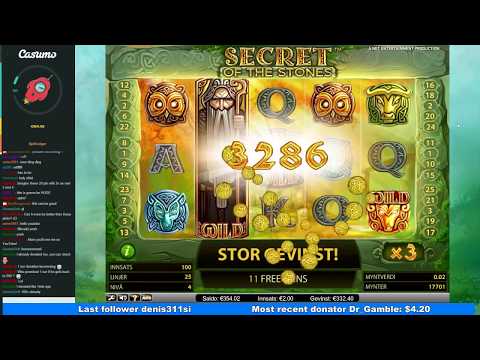 Casino bonus big win slot from Netent Book Secret Of The Stones