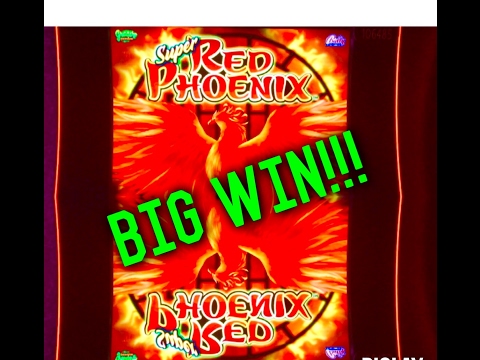 **SUPER RED PHOENIX**BIG WIN! SLOT MACHINE BONUS, LIVE PLAY! by Bally!!