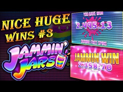 Nice huge wins on Jammin Jars slot #3. Push Gaming
