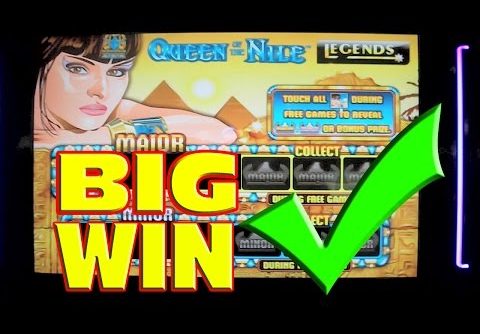 Queen of the Nile * MEGA BIG WIN * Slot Machine Progressive Bonus